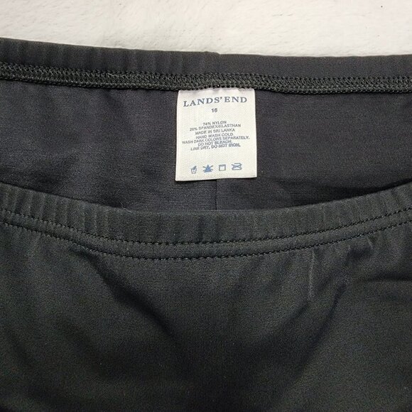 Land's End Plus Size Black Swim Mini Skirt 16 - Picture 3 of 4